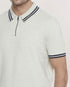 MAHANI-Knitwear-SS Regular T Stitched Half-Zip Polo- Ted Baker Romania